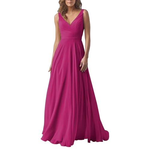 Abendkleid Damen Elegant Chiffon Brautjungfernkleider V-Ausschnitt A-Linie Lang Hochzeit Ballkleider Off Shoulder Cocktailkleid Lang Ballkleid Partykleid Maxikleid Formal Langes Kleid Abendkleid Damen Elegant Chiffon Brautjungfernkleider V-Ausschnitt A-Linie Lang Hochzeit Ballkleider Off Shoulder Cocktailkleid Lang Ballkleid Partykleid Maxikleid Formal Langes Kleid von Mfhmom