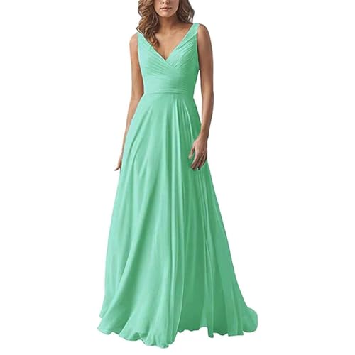 Abendkleid Damen Elegant Chiffon Brautjungfernkleider V-Ausschnitt A-Linie Lang Hochzeit Ballkleider Off Shoulder Cocktailkleid Lang Ballkleid Partykleid Maxikleid Formal Langes Kleid Abendkleid Damen Elegant Chiffon Brautjungfernkleider V-Ausschnitt A-Linie Lang Hochzeit Ballkleider Off Shoulder Cocktailkleid Lang Ballkleid Partykleid Maxikleid Formal Langes Kleid von Mfhmom