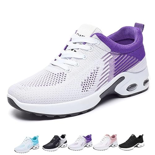 Damen Orthopädische Schuhe Sneaker Plantarfasziitis Walkingschuhe Orthopedic Shoes Extra Weit Atmungsaktiv Bequeme Leichte Laufschuhe Arch Support Sportschuhe Slip on Tennisschuhe von Mfhmom