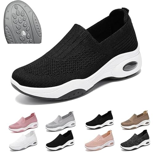 Damen Orthopädische Sneaker Atmungsaktive Schuhe Komfortschuhe für Krankenschwestern Leichte Sportschuhe mit Memory Schaum Bequem Stützend Sommerschuhe Weite H Walkingschuhe Puthands us von Mfhmom