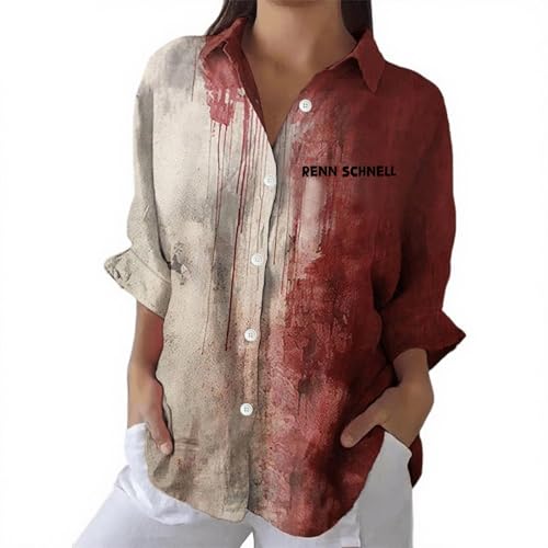 Gruseliges Halloween Bluse Damen Langarm Lustiges Problem Gelöst Shirts Bequem Stylisch Halloween Kostüm Shirt Alternative für Frauen Hexen, Zombies Spaßshirt für Oktoberfest & Party von Mfhmom