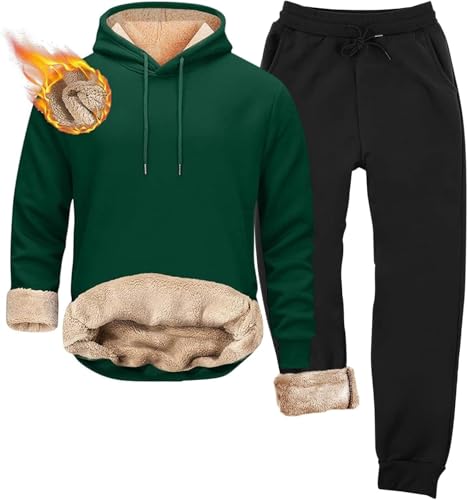 Jogginganzug Herren 2-Teiliges mit Hoodie Jacke und Jogginghose Baumwolle Trainingsanzug Atmungsaktiv Sportanzug Tracksuit Reißverschluss Tasche Freizeitanzug Hose Anzug Kapuzenpullover für Männer von Mfhmom