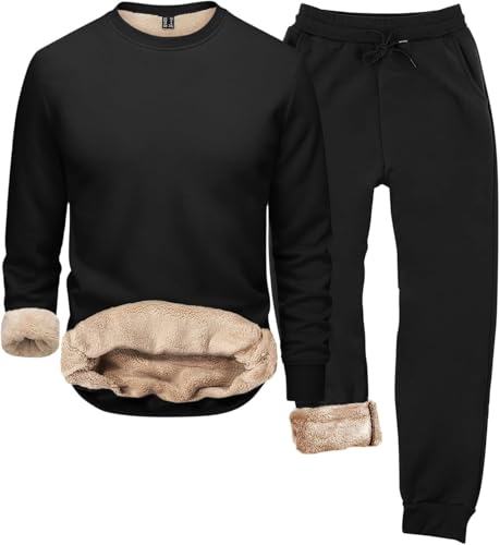 Jogginganzug Herren 2-Teiliges mit Hoodie Jacke und Jogginghose Baumwolle Trainingsanzug Atmungsaktiv Sportanzug Tracksuit Reißverschluss Tasche Freizeitanzug Hose Anzug Kapuzenpullover für Männer von Mfhmom