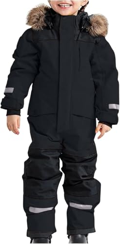Kinder Schneeanzüge Unisex Skianzug Verdickt Warm Skioverall Winter Warme Jungen Skianzüge Wasserdicht Winddicht Winteranzug Mädchen Outdoor Thermo Schnee Regenbekleidung Wasserdichte Kinderset von Mfhmom