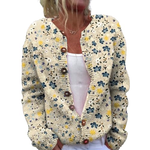 Lange Strickjacke Damen Lang Herbst Cardigan Winter Pullover Ugly Weatershirt Weihnachtes Cardigans mit Knöpfen Cute Front 3D Digital Bedruckte Mantel Jacke Strickcardigan Gemustert Strickpullover Lange Strickjacke Damen Lang Herbst Cardigan Winter Pullover Ugly Weatershirt Weihnachtes Cardigans mit Knöpfen Cute Front 3D Digital Bedruckte Mantel Jacke Strickcardigan Gemustert Strickpullover von Mfhmom