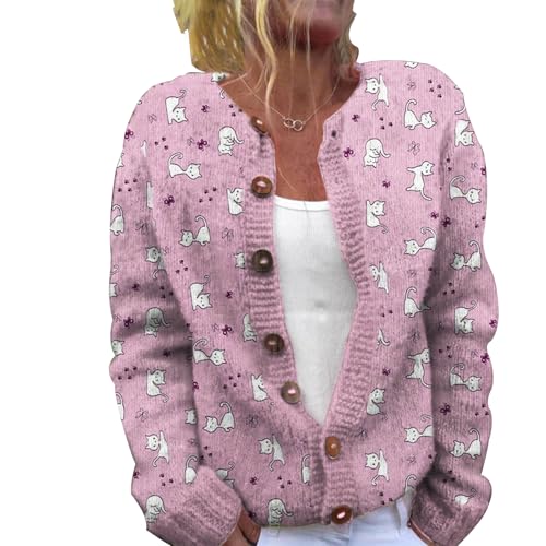 Lange Strickjacke Damen Lang Herbst Cardigan Winter Pullover Ugly Weatershirt Weihnachtes Cardigans mit Knöpfen Cute Front 3D Digital Bedruckte Mantel Jacke Strickcardigan Gemustert Strickpullover Lange Strickjacke Damen Lang Herbst Cardigan Winter Pullover Ugly Weatershirt Weihnachtes Cardigans mit Knöpfen Cute Front 3D Digital Bedruckte Mantel Jacke Strickcardigan Gemustert Strickpullover von Mfhmom