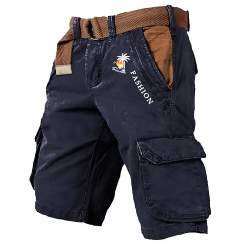 Mfhmom Cargo Shorts Herren Kurze Hosen Sommer Cargoshorts mit Taschen Große Größen Leicht Bermuda Shorts Stretch Cargohose Outdoor Lässige Freizeitshorts Kurzhose Chino Hose von Mfhmom