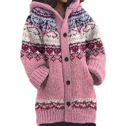 Mfhmom Damen Strickjacke Winter Cardigan Sweaters Weihnachtes 3D Digital Bedruckte Sweaterjackemit Kapuze Warm Sweatshirt Steppjacke Grobstrick Alpaka Langarm Knöpfen Strickpullover Kapuzenjacke Mfhmom Damen Strickjacke Winter Cardigan Sweaters Weihnachtes 3D Digital Bedruckte Sweaterjackemit Kapuze Warm Sweatshirt Steppjacke Grobstrick Alpaka Langarm Knöpfen Strickpullover Kapuzenjacke von Mfhmom