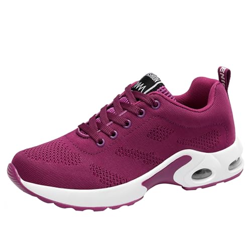 Mfhmom Damen Walking Schuhe Laufschuhe Sneaker rutschfeste Gummisohlen Dämpfung Luftkissen Bequeme atmungsaktive Leichte Atmungsaktiv Damen Gym Running Running Turnschuhe Sportschuhe Joggingschuhe von Mfhmom