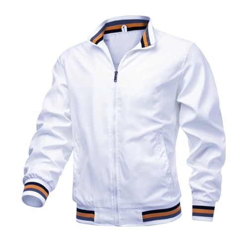 Mfhmom Herren Leicht Bomberjacke Dünne Blouson Jacke Freizeit Sommer Übergangsjacke Pilotenjacke Sommerjacken Lässig Sportlich Fliegerjacke Frühling Herbst Windbreaker Blouson mit Multi Taschen Mfhmom Herren Leicht Bomberjacke Dünne Blouson Jacke Freizeit Sommer Übergangsjacke Pilotenjacke Sommerjacken Lässig Sportlich Fliegerjacke Frühling Herbst Windbreaker Blouson mit Multi Taschen von Mfhmom