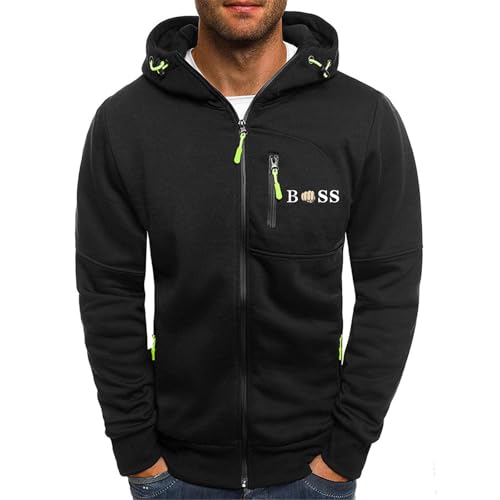 Mfhmom Herren Sweatjacke Spinnen Drucken Kapuzenjacke mit Kapuze Freizeit Hoodie mit Reißverschluss Sport Lässig Y2k Kapuzenpullover Slim Fit Sweatshirtjacke Bequeme Outdoor Hoody Sportjacke von Mfhmom