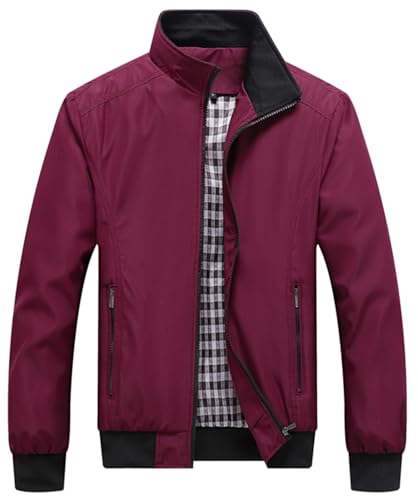 Mfhmom Sommerjacke Herren Leicht Bomberjacke Einfarbig Zip Up Jacke Leichte Freizeit Übergangsjacke mit Reißverschlusstaschen Langarm Sommer Outdoor Sportjacke Lässige Jacke Blouson Jacke Mfhmom Sommerjacke Herren Leicht Bomberjacke Einfarbig Zip Up Jacke Leichte Freizeit Übergangsjacke mit Reißverschlusstaschen Langarm Sommer Outdoor Sportjacke Lässige Jacke Blouson Jacke von Mfhmom