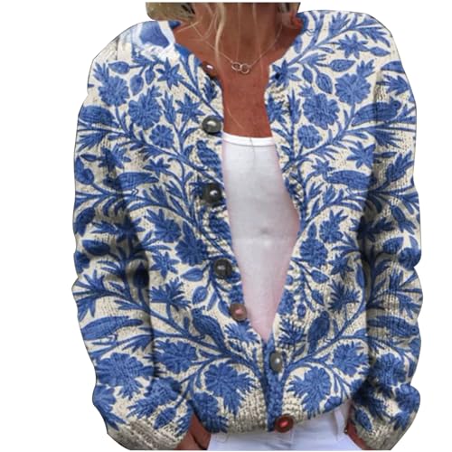 Mfhmom Women's Ugly Pullover Sweaters, Weihnachtes Steppjacke Cute Christmas Front Button Sweaterjacke Cardigan 3D Digital Bedruckte Mantel Jacke Frauen Herbst und Winter Strickjacke Damen Mfhmom Women's Ugly Pullover Sweaters, Weihnachtes Steppjacke Cute Christmas Front Button Sweaterjacke Cardigan 3D Digital Bedruckte Mantel Jacke Frauen Herbst und Winter Strickjacke Damen von Mfhmom