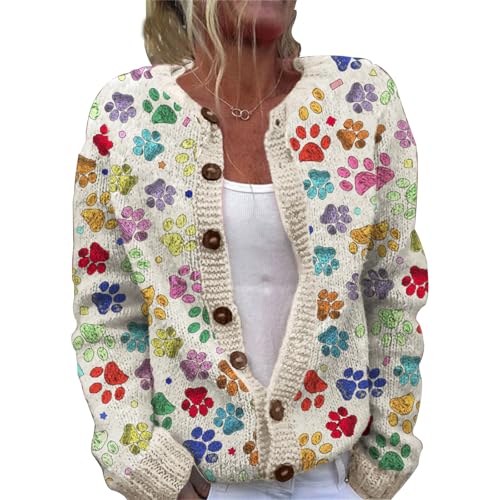 Neu Strickjacke Damen Herbst Winter Cardigan Sweater Pullover Ugly Weatershirt Cute 3D Digital Bedruckte Weihnachtes Cardigans mit Knöpfen Weihnachtspullover Strickcardigan Gemustert Strickpullover Neu Strickjacke Damen Herbst Winter Cardigan Sweater Pullover Ugly Weatershirt Cute 3D Digital Bedruckte Weihnachtes Cardigans mit Knöpfen Weihnachtspullover Strickcardigan Gemustert Strickpullover von Mfhmom
