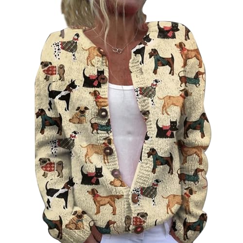 Neu Strickjacke Damen Herbst Winter Cardigan Sweater Pullover Ugly Weatershirt Cute 3D Digital Bedruckte Weihnachtes Cardigans mit Knöpfen Weihnachtspullover Strickcardigan Gemustert Strickpullover Neu Strickjacke Damen Herbst Winter Cardigan Sweater Pullover Ugly Weatershirt Cute 3D Digital Bedruckte Weihnachtes Cardigans mit Knöpfen Weihnachtspullover Strickcardigan Gemustert Strickpullover von Mfhmom