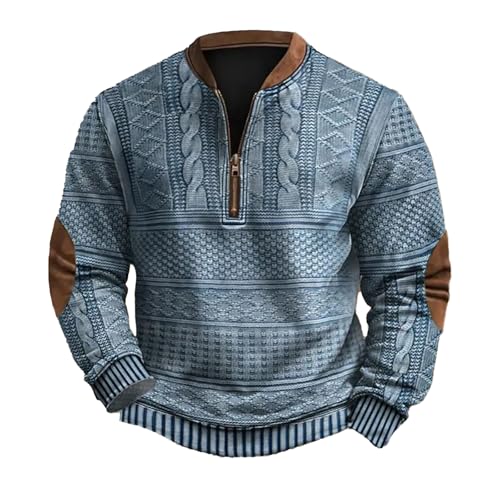 Oversized Pullover Herren Half Zip Sweatshirt Halber Reißverschluss Warm Pulli Lässig Langärmelig Fleecepullover Ohne Kapuze Winterpullover Regular Fit Stehkragen Sweatpullover Leiste Oberteile Oversized Pullover Herren Half Zip Sweatshirt Halber Reißverschluss Warm Pulli Lässig Langärmelig Fleecepullover Ohne Kapuze Winterpullover Regular Fit Stehkragen Sweatpullover Leiste Oberteile von Mfhmom