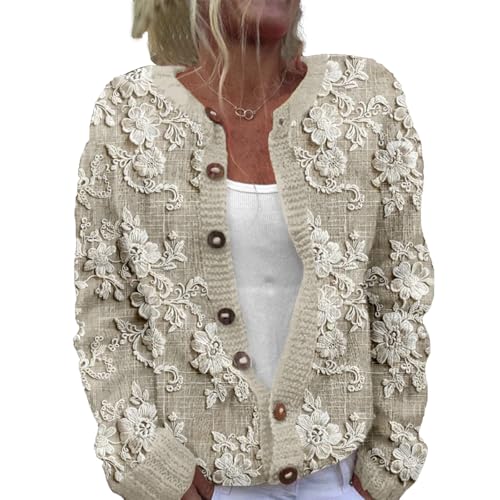 Strickjacke Damen Lang Herbst Cardigan Winter Pullover Ugly Weatershirt Weihnachtes Grob Cardigans mit Knöpfen Cute Front 3D Digital Bedruckte Mantel Jacke Strickcardigan Gemustert Strickpullover Strickjacke Damen Lang Herbst Cardigan Winter Pullover Ugly Weatershirt Weihnachtes Grob Cardigans mit Knöpfen Cute Front 3D Digital Bedruckte Mantel Jacke Strickcardigan Gemustert Strickpullover von Mfhmom