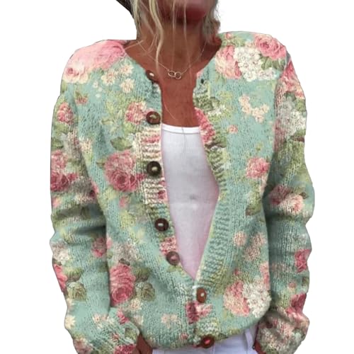 Strickjacke Damen Lang Herbst Cardigan Winter Pullover Ugly Weatershirt Weihnachtes Grob Cardigans mit Knöpfen Cute Front 3D Digital Bedruckte Mantel Jacke Strickcardigan Gemustert Strickpullover Strickjacke Damen Lang Herbst Cardigan Winter Pullover Ugly Weatershirt Weihnachtes Grob Cardigans mit Knöpfen Cute Front 3D Digital Bedruckte Mantel Jacke Strickcardigan Gemustert Strickpullover von Mfhmom