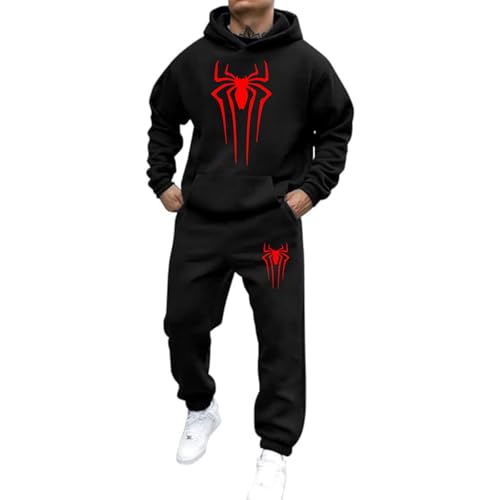 Trainingsanzug Set Herren Damen Spider Print Tracksuit 2 Teilig Y2k Hoodie und Sporthose Baggy Jogginganzug 2024 Hip Hop Streetwear Sport Freizeitanzug Atmungsaktiv Hausanzug Geschenk Papa Freund Trainingsanzug Set Herren Damen Spider Print Tracksuit 2 Teilig Y2k Hoodie und Sporthose Baggy Jogginganzug 2024 Hip Hop Streetwear Sport Freizeitanzug Atmungsaktiv Hausanzug Geschenk Papa Freund von Mfhmom
