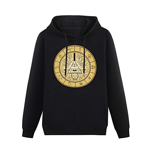 Long Sleeve Hooded Sweatshirt Gravity Falls Bill Cipher Fantasy Wheel Cotton Blend Hoody von Mgdk