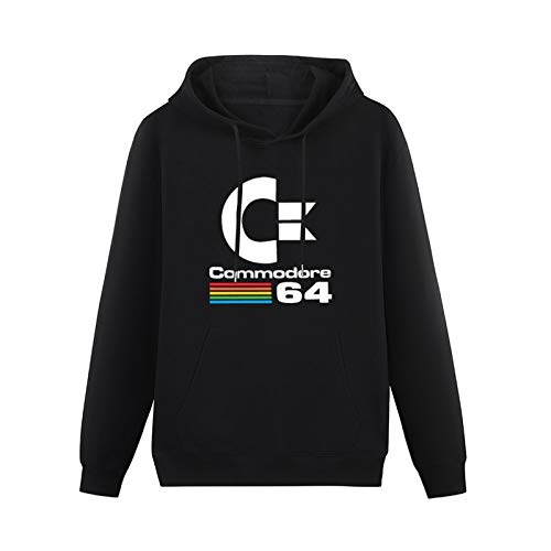 Long Sleeve Hooded Sweatshirt New Retro Commodore 64 Cotton Blend Hoody von Mgdk