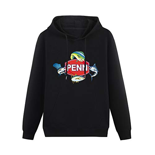 Long Sleeve Hooded Sweatshirt Penn Fishing *Fish Symbol Logo Cotton Blend Hoody von Mgdk