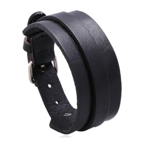 Mgutillart Punk Vintage Legierung Gürtelschnalle Armband Verstellbare Leder Armmanschette Armband, Legierung, PU-Leder, Kein Edelstein von Mgutillart