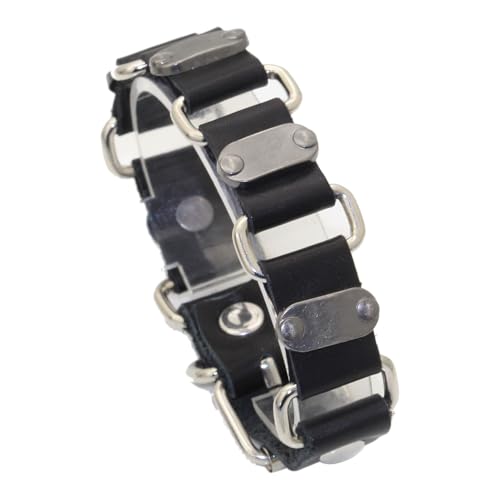 Mgutillart Punk Vintage verstellbare Gürtelschnalle Leder-Manschette Armband, Kein Edelstein von Mgutillart