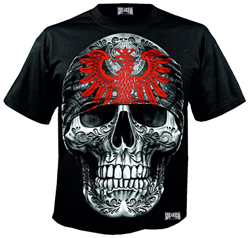 Mi Barrio Art Big Skull,Totenkopf,BembelBandana,Herren T-Shirt !!! Achtung FÄLLT WIE EIN 3XL AUS!!!(schwarz, XXL) von Mi Barrio