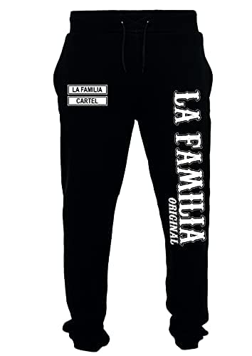 Mi Barrio LA Familia ORIGINAL. „MC13 Herren Jogging Hose Schwarz (5XL) von Mi Barrio