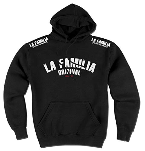 Mi Barrio La Familia Original Herren Hooded Fight Blackline (3XL) von Mi Barrio