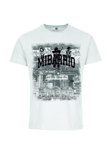 Mi Barrio Reprint T-Shirt,Waldstadion, HBF Viertel, T-Shirt in schwarz oder weiß zurück ins Leben (XXL, Weiß) von Mi Barrio