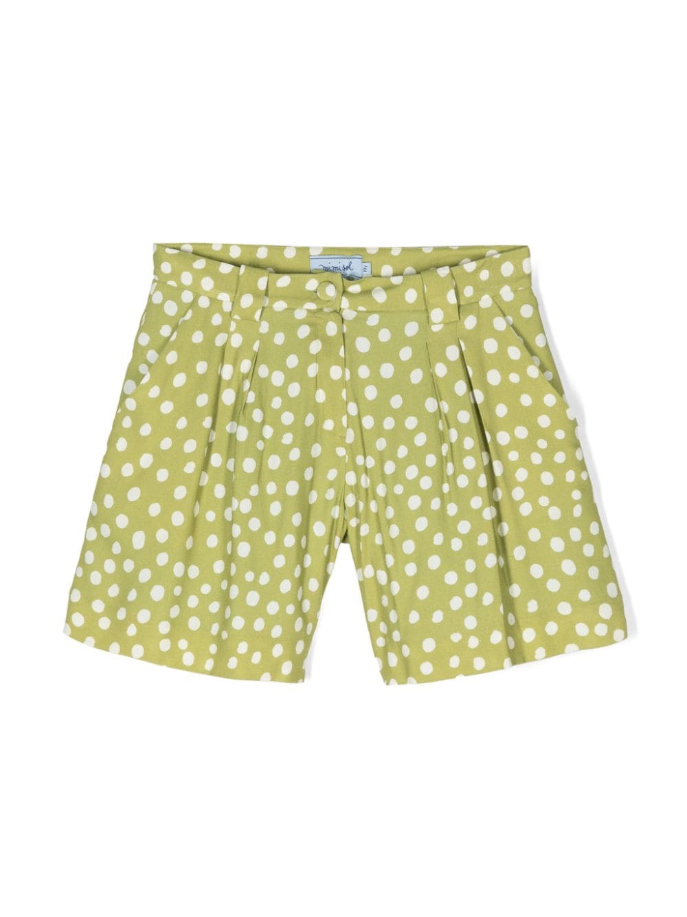 Mi Mi Sol Krepp-Shorts mit Polka Dots - Grün von Mi Mi Sol