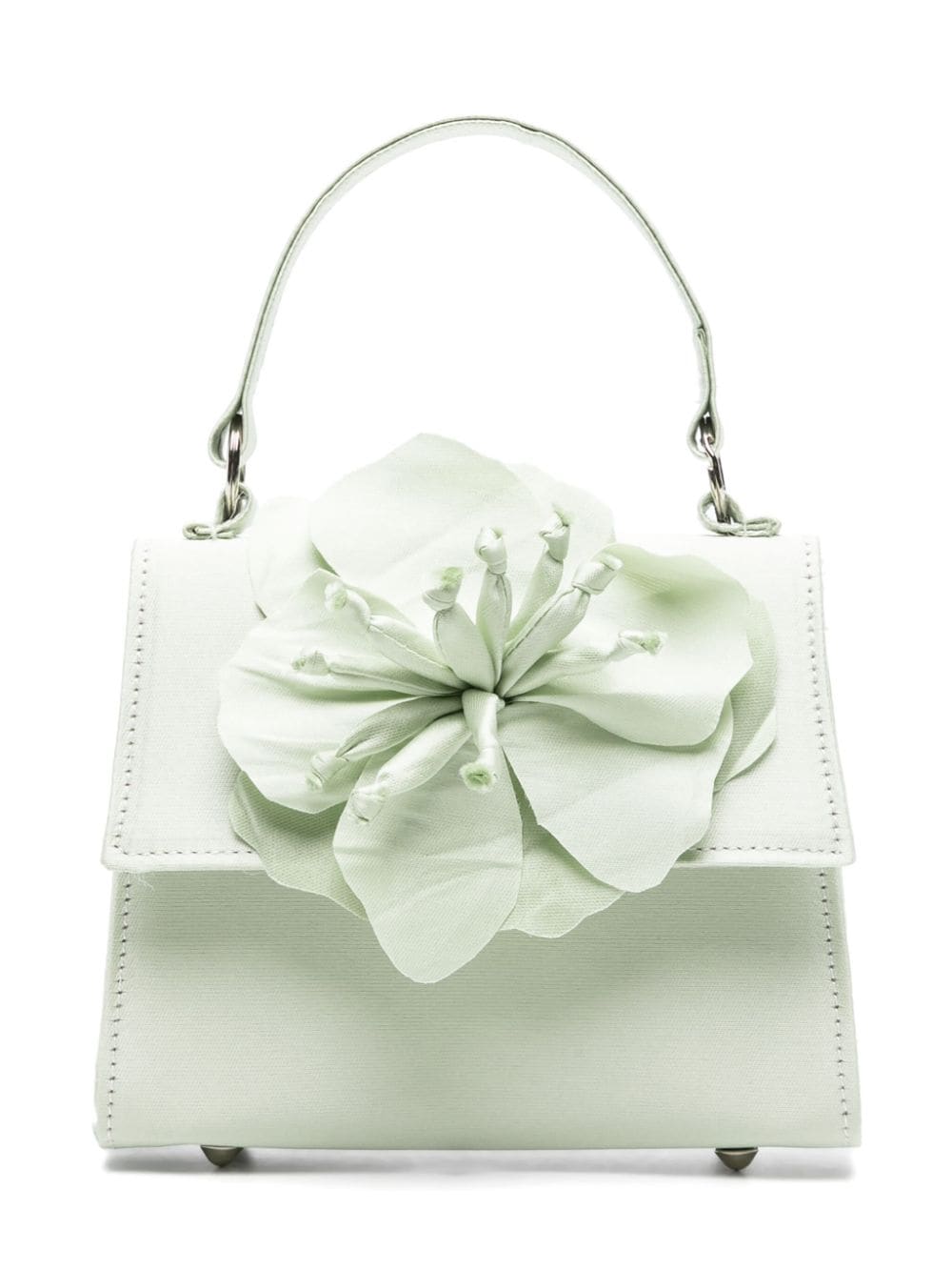 Mi Mi Sol Handtasche mit Blumenapplikation - Grün von Mi Mi Sol