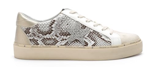 Mi.iM Gaby Sneaker mit Gummisohle, Schnürung, Schlangenmuster, Wildleder, Sternen-Sneaker, Schlange, 39 EU Mi.iM Gaby Sneaker mit Gummisohle, Schnürung, Schlangenmuster, Wildleder, Sternen-Sneaker, Schlange, 39 EU von Mi.iM