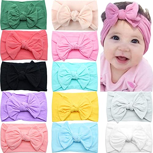 Super dehnbare, weiche Knoten-Stirnbänder mit Haarschleifen, Kopfwickel, Haar-Accessoires für Neugeborene, Babys, Mädchen, Kleinkinder, Kinder Super dehnbare, weiche Knoten-Stirnbänder mit Haarschleifen, Kopfwickel, Haar-Accessoires für Neugeborene, Babys, Mädchen, Kleinkinder, Kinder von MiDoDo
