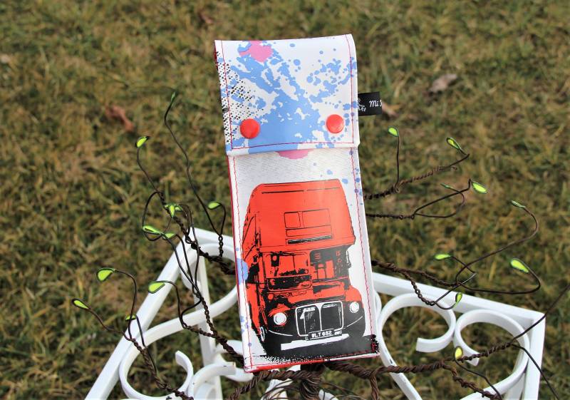 London-Gemusterte Gewachste Leinwand Zahnbürste Und Zahnpasta Fall, Voll Gefüttert - Handgefertigte Kreation von MiFilMiAiguille