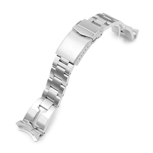 MiLTAT 22 mm Retro-Shaver-Blade-Uhrenarmband für Seiko 5 Sports 42,5 mm SRPD51 SRPD55 SRPD79 von MiLTAT