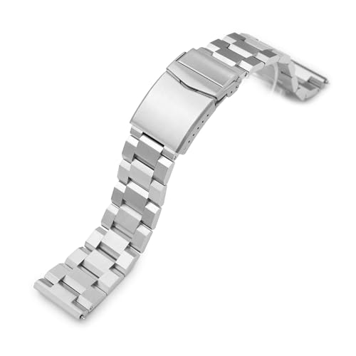 MiLTAT 24 mm Hexad Pull-Twist Schnellverschluss-Metall-Uhrenarmband mit geradem Ende (werkzeuglose Version), Man's size, Achat von MiLTAT