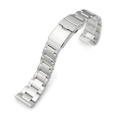 MiLTAT Metabind II Pull-Twist Schnellverschluss-Metall-Uhrenarmband, 22 mm, gerades Ende, Baton-Verschluss (werkzeuglose Version), Man's size, Achat von MiLTAT