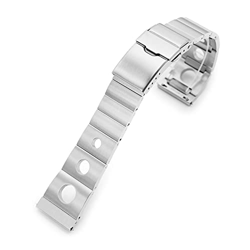 MiLTAT Metall Uhrenarmband 20mm universal gerades Ende, Rollball Version II QR von MiLTAT