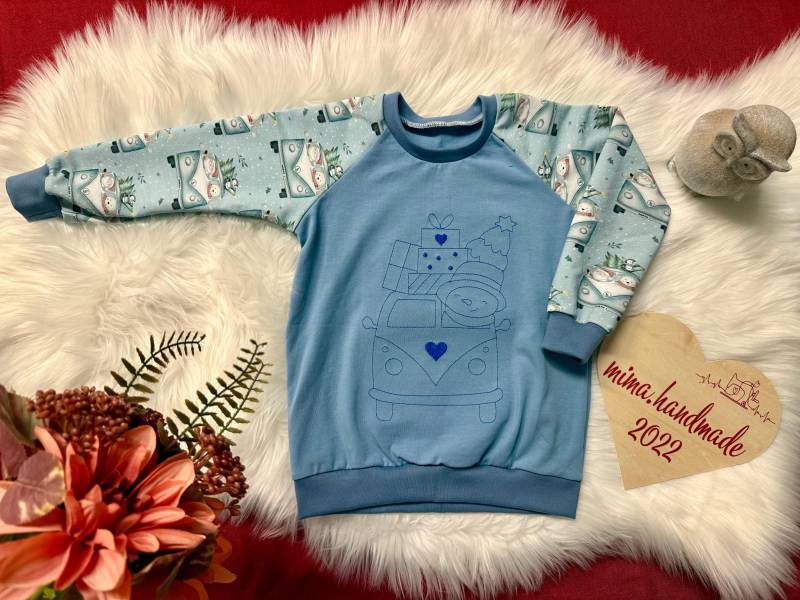Pullover/ Größe 98/ Raglanpullover/ Sweatshirt/ Kindermode/ Nachhaltige Kinderbekleidung/ Geschenkidee/ Unikate Kinderkleidung/ Motiv Winter Pullover/ Größe 98/ Raglanpullover/ Sweatshirt/ Kindermode/ Nachhaltige Kinderbekleidung/ Geschenkidee/ Unikate Kinderkleidung/ Motiv Winter von MiMaHandmade2022