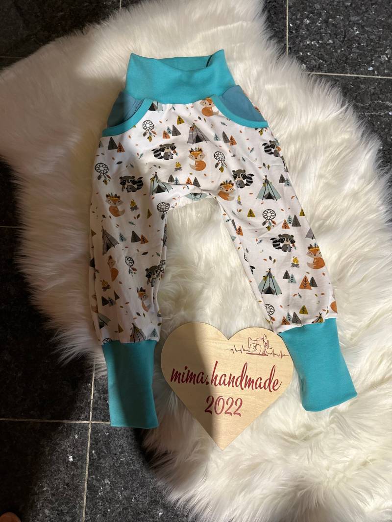Pumphose/ Größe 98/ Hose Für Kinder/ Handgemachte Kinderkleidung/ Unikate Kinderbekleidung/ Nachhaltige Kindermode/ Geschenkidee/Motiv Tiere von MiMaHandmade2022
