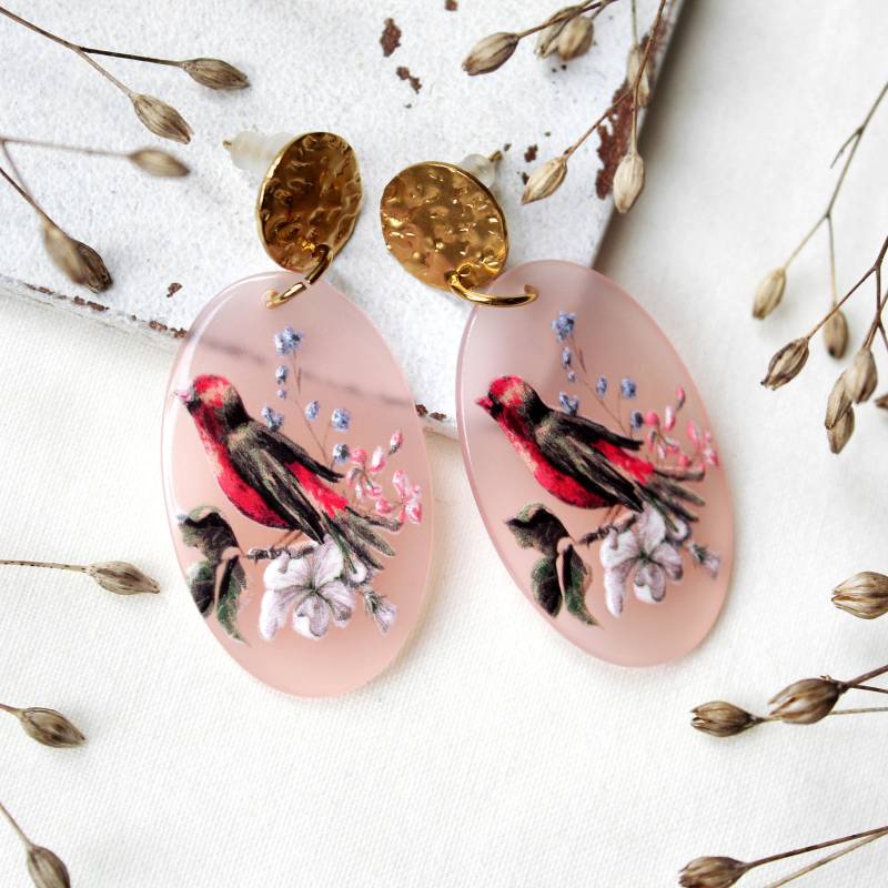 Lovely Birds Ohrhänger | Ohrschmuck Geschenk Frau Freundin Schwester Mama von MiMaKaefer