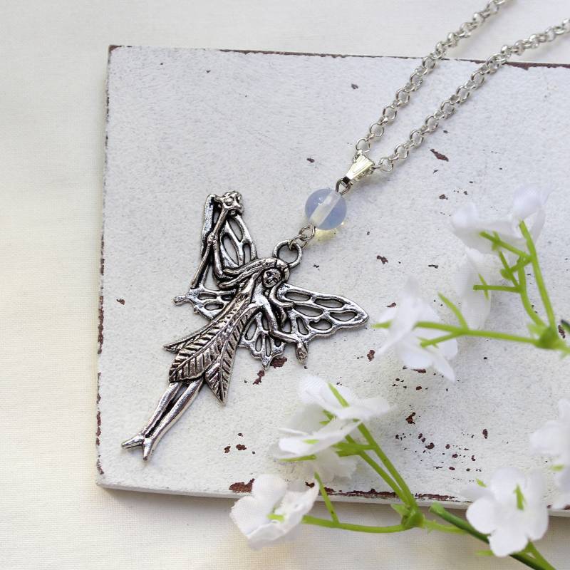 Halskette Silberfee Silberne Feenkette Mit Perle von MiMaKaefer