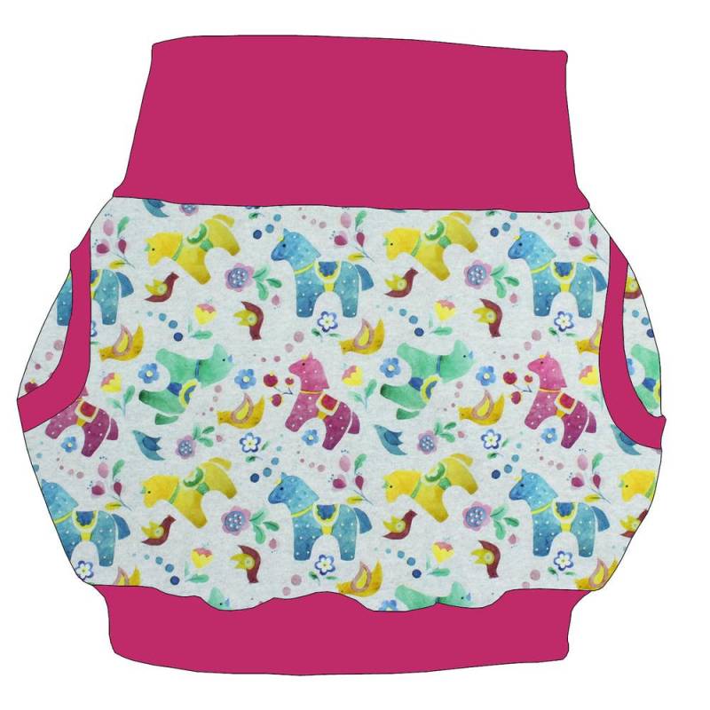 Damen Ballonrock Bunte Pferde von MiMaMaeuschen