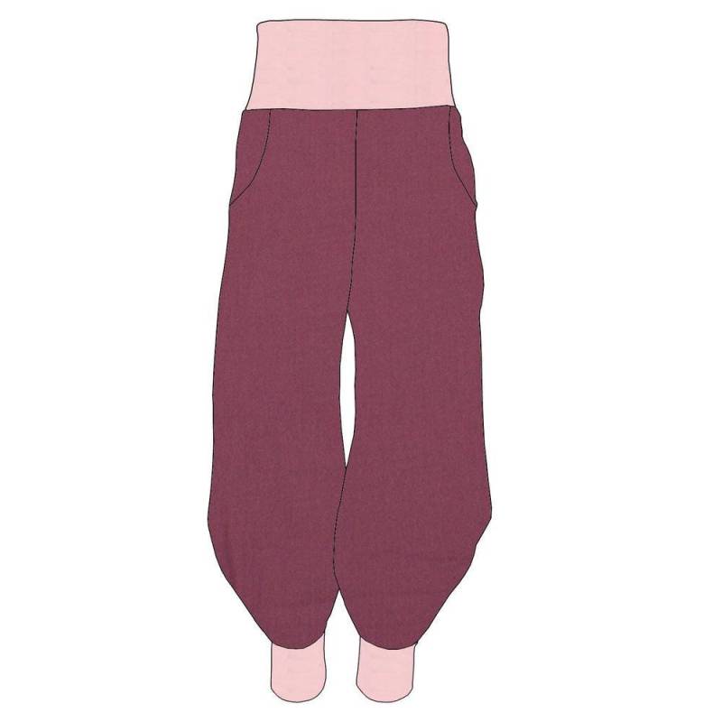 Damen Pumphose Yogahose Musselin Beere von MiMaMaeuschen