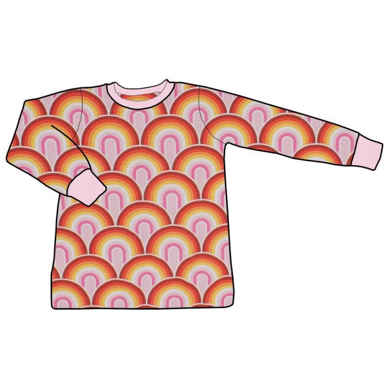 Kinder Basic Langarmshirt Regenbogen Rosa von MiMaMaeuschen