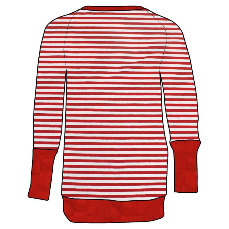 Kinder Retro Langarmshirt Rote Ringel von MiMaMaeuschen