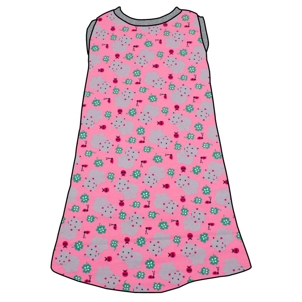 Kinder Trägerkleid Nilpferd Rosa von MiMaMaeuschen